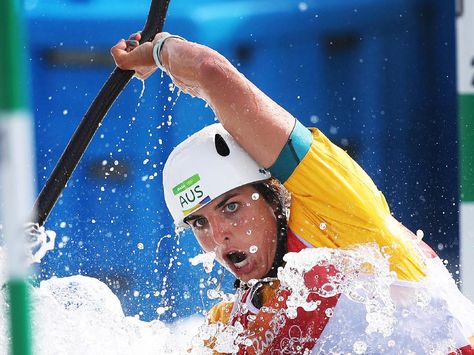 Australia's Jessica Fox during Qualifying for Canoe Slalom Kayak (K1) Women at the Whitewater (1024×768) Canoe Slalom, Jessica Fox, Rio Olympics 2016, Rio Olympics, Rio 2016, Life Jacket, Sports Photography, Kayaking, Fox