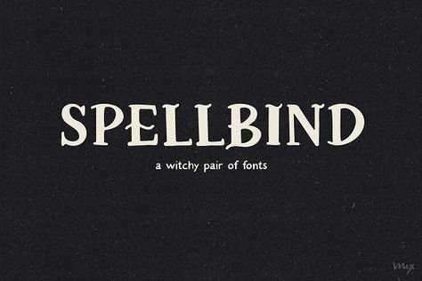 Spellbind — A Witchy Font Pair by Mix Fonts on @creativemarket Witch Font, Stationary Art, Old English Font, Diy Branding, Font Duo, Graffiti Font, Font Inspiration, Stylish Fonts, Font Pairing