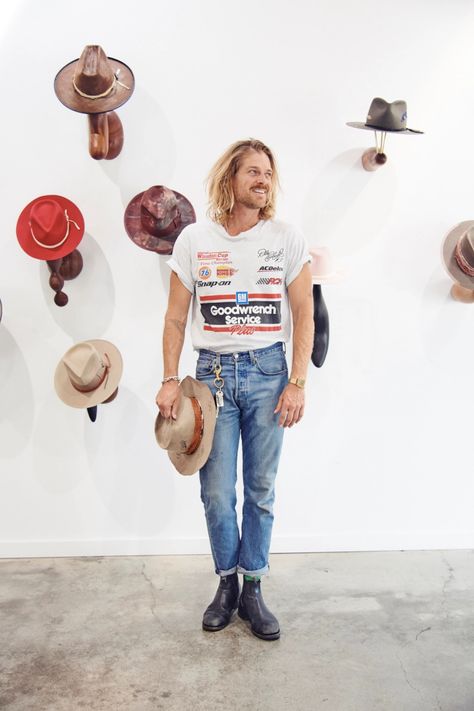 Rock n’ Roll Hatter Nick Fouquet’s Ambitions Won’t Be Capped [PHOTOS] – WWD Nick Fouquet, Rock N, Rock N Roll, Fashion News, Mom Jeans, Street Style, Quick Saves