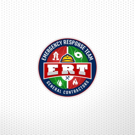 Emergency Response Team or Restoration experts or General Contractors - Be creative with 3 letters for my new logo. "ERT". I believe in you! We do Water and Fire cleanup Water, fire, mold and storm damage. Fireandfloodexperts.comWe Do disaster cleanup... Water And Fire, Emergency Response Team, Emergency Response, Brand Identity Pack, General Contractor, Logo Branding Identity, New Logo, Be Creative, Juventus Logo