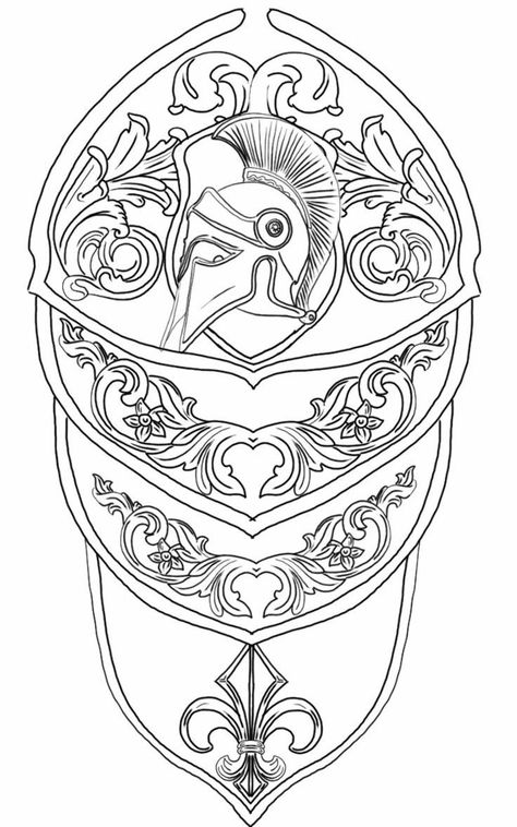 Knights Armor Tattoo, Leather Work Tattoo Sleeve, Armour Tattoo Design, Armor Drawing Reference Female, Knight Tattoo Sleeve, Leather Work Tattoo, Armor Sleeve Tattoo, Jason Tattoo, Armor Of God Tattoo