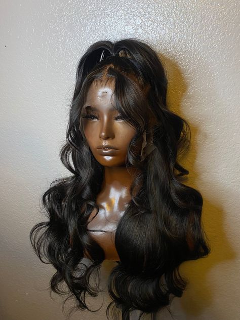 13x4  Human hair Half Up Half Down Wig, Hd Lace Wig, Wave Wig, Lace Body, Body Wave Wig, Front Lace Wigs Human Hair, Hd Lace, Half Up Half Down, Lace Wig