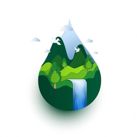 Save Water Poster, Earth Day Drawing, 블로그 디자인, Experiential Art, About Earth, Earth Illustration, Eco City, Logo Banner, Eco Friendly Art