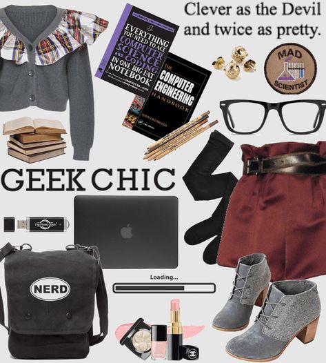 Coffee Bookstore, Geek Chic Outfits, Fashion Knowledge, Smart Girl, Dark Academia Fashion, Academia Fashion, Chic Aesthetic, Teenager Outfits, Outfit Maker