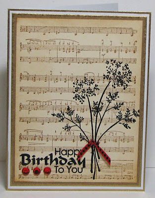 Could use any background....layer it up Music Birthday Cards Handmade, Music Theme Cards, Music Related Birthday Cards, Birthday Card Music Theme, Cards With Music Theme, Birthday Cards Music Theme, Musical Cards, Card Making Inspiration, Card Tags