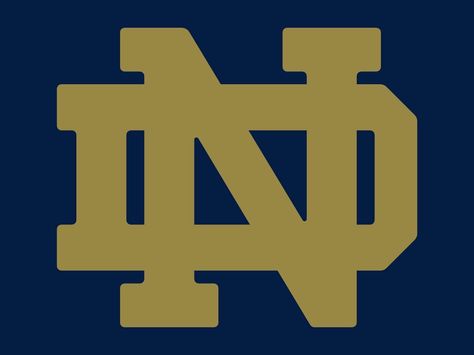 Notre Dame Logo Notre Dame University Logo, Nd Logo, Notre Dame Logo, College Flags, Football Crafts, Logo Outline, Flag Store, Knit Projects, Notre Dame Football