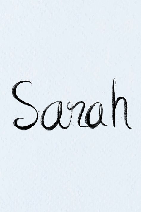 Sarah Name Art, Tattoo Name Design, Sarah Name, Sarah Tattoo, Vector Typography, Tattoo Name, New Tattoo Designs, Design Fonts, Name Tattoos