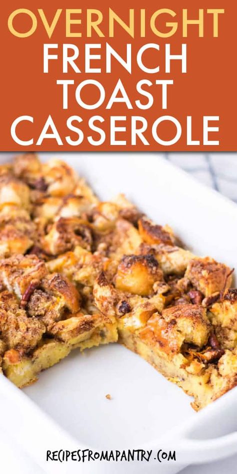 French Toast Bundt Cake, Frenchtoastcasserole Easy, French Toast For Two, Oven French Toast Recipe, Easy French Toast Casserole, Easy French Toast Bake, French Toast Casserole Easy, Casserole Easy, Toast Casserole