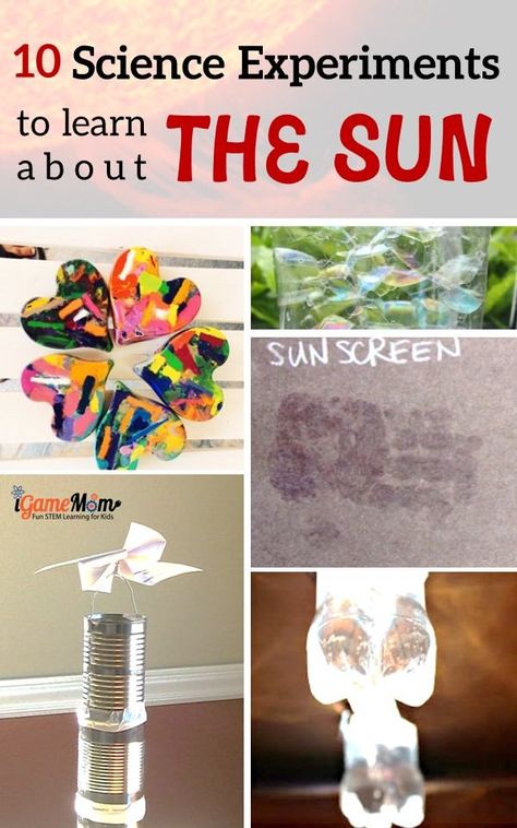 Sun Science, Outdoor Science, Sun Activity, Science Experience, Science Camp, Kids Science, Science Activities For Kids, Science Ideas, Cool Science Experiments