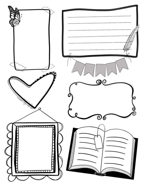 Dear friends and readers! I created this journaling page for you! Thanks for subscribing! I count you all as Friends & Sisters in Christ ❤️ Hope you enjoy it!!! CLICK HERE FOR THE PDF FILE (8.5… Bullet Journal Template, Doodle Frame, Doodle Fonts, Bullet Journal Writing, Bullet Journal Art, Bullet Journal Lettering Ideas, Bullet Journal Stickers, Journal Template, Bible Art Journaling