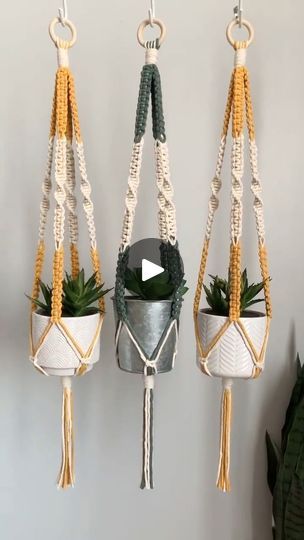 615 reactions · 91 shares | 🌈 Did you know? Macramé has been used for centuries to create intricate patterns and designs. Get inspired by this tutorial and let's keep the tradition alive! Tag your history-loving friends. 📜🪢 

Credit: amamosmacrame

#macrametutorial#handmadeitems#macrameknots#handcraftedgoods#macrameinspiration#createdwithlove#handmadeforyou#homegifts#homedecorlove#diy#boho#handmadewithlove#macrame#craft#handmadecreations#mybohohome#homedecorationideas#bohovibe | HeartCraftedVN Macrame Plant Hanger Patterns, Diy Boho, Loving Friends, Macrame Tutorial, Boho Diy, Macrame Patterns, Intricate Patterns, Macrame Plant, Macrame Plant Hanger