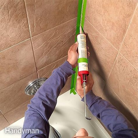 How to Caulk a Shower or Bathtub — The Family Handyman Bathroom Caulking, Remove Mold From Shower, Bathroom Caulk, Inexpensive Bathroom Remodel, Mold In Bathroom, Muscle Abdominal, Bathroom Remodel Ideas, Ideas Vintage, Family Handyman