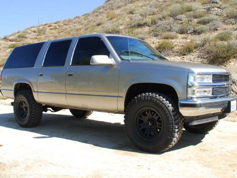 1999 Chevy Suburban Tire and Brake Upgrade Overland Suburban, Obs Tahoe, Lifted Suburban, 1999 Chevy Silverado, Gmc Suburban, Trucks Lifted Diesel, Chevy 1500, Lifted Chevy, Chevy Pickup Trucks