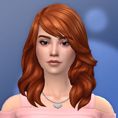 QICC - Erin Hair - The Sims 4 Create a Sim - CurseForge Hairstyle With Side Bangs, Ts4 Hair, Medium Length Wavy Hair, Marceline And Bubblegum, Cc Hair, Minimalist Clothes, Side Bangs Hairstyles, Wavy Hairstyle, Wig Hat