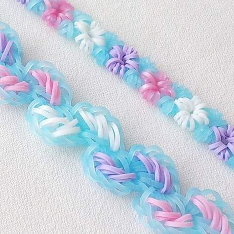 Wonderloom Bracelet Patterns, Rainbow Loom Blanket, Rainbow Loom Bookmark, Happy Loom Patterns, Cool Loom Band Bracelets, Rainbow Loom Choker, Rainbow Loom With Beads, Rainbow Loom Designs Step By Step, Rainbow Loom Patterns Bracelets