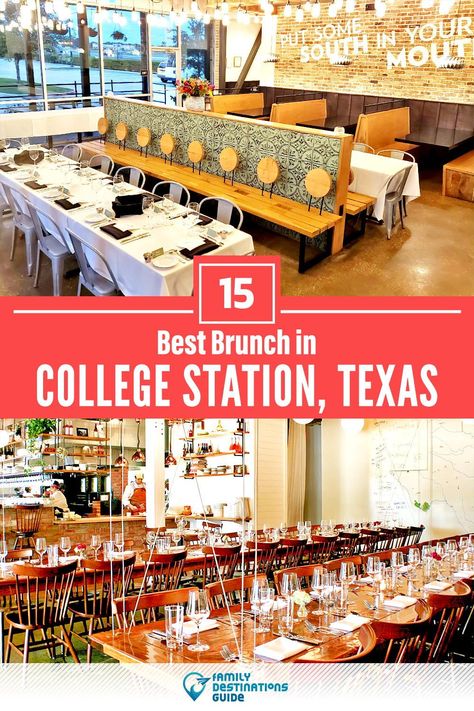 Want to see the places to go for the best brunch in College Station, TX? We’re FamilyDestinationsGuide, and we’re here to help: From cozy restaurants to incredible places, to local foodie spots and hidden gems, discover the BEST College Station brunch spots - so you get memories that last a lifetime! #collegestation #collegestationbrunch #collegestationbrunchplaces College Station Texas, Brunch Places, Cozy Restaurant, Healthy Restaurant, Breakfast Restaurants, Family Destinations, Top Colleges, Brunch Spots, College Station