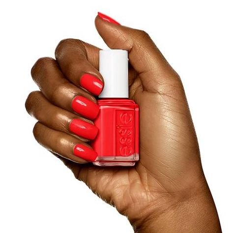 Essie's Clambake Nail Polish Has Been Restocked — But Only For A Limited Time Red Orange Nails, Coral Nail Polish, Wedding Nail Polish, Cream Nail, Orange Nail Polish, Coral Nails, Russian Roulette, Lady Luck, Glitter Gel Polish