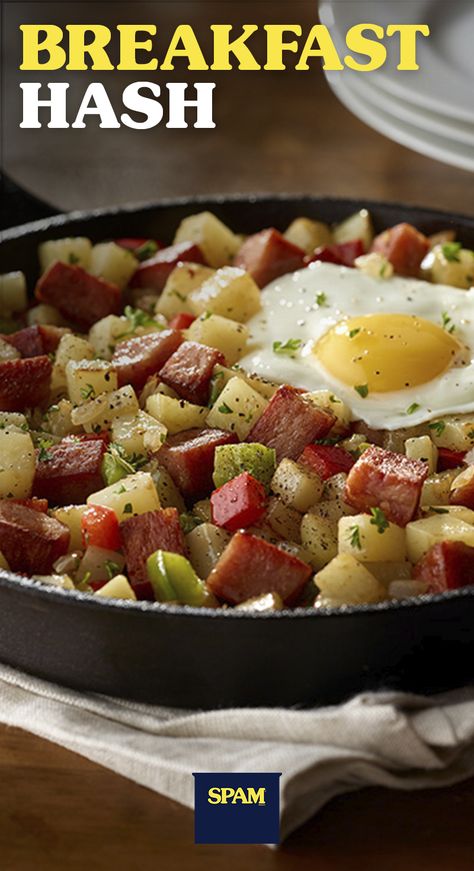 Spam Potato Recipes, Breakfast Ideas With Spam, Breakfast Spam Recipes, Spam For Breakfast, Breakfast With Spam, Spam And Potatoes Recipes, Spam Recipes Breakfast, Spam And Eggs Breakfast, Recipes With Spam