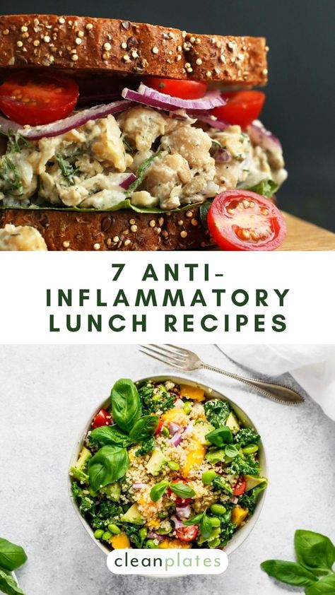 Anti Anflamitory Meals, Antiinflammatory Meals Simple, Amit Inflammatory Meals, Snacks For Inflammation, Autoimmune Lunch Ideas, Antiinflammatory Vegetarian Meals, Low Inflammatory Breakfast, Anti Inflammation Bread, Antiinflammatory Lunch Easy