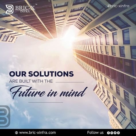 Our solutions are built with the future in mind. #Bricxinfra #invest #consultant #property #realestateagent #property #realestate #Thought #InvesmentwithBricxinfra #Realestatecompany #Gurgaon Real Estate Companies, Real Estate Agent, The Future, Fair Grounds, Real Estate, Mindfulness, Building, Travel