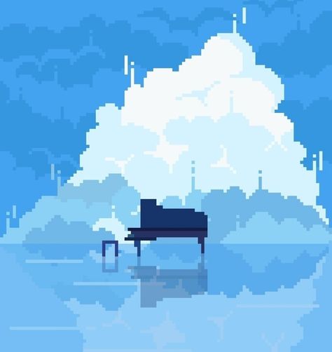 Year Of Me, Pixel Art Landscape, Pixel Art Background, Pixel Art Tutorial, Arte 8 Bits, Cool Pixel Art, Your Lie In April, Pix Art, Pixel Art Games