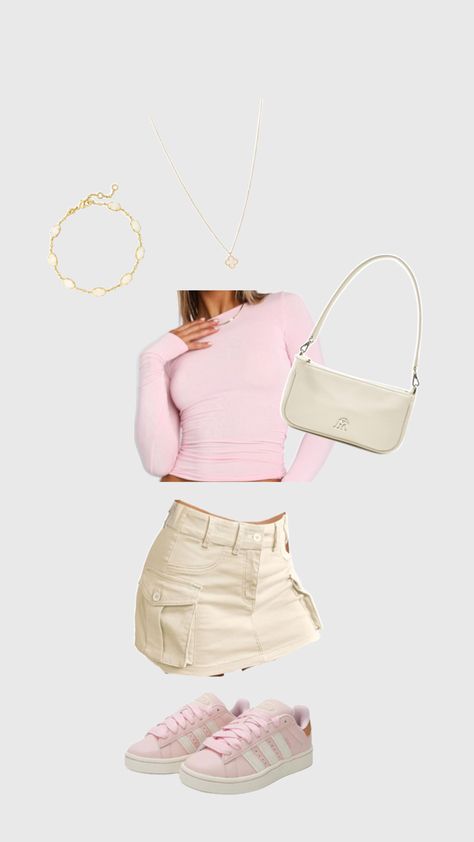 pink and beige white outfit aesthetic white fox top cargo skirt Beige Cargo Skirt Outfit, Pink And Beige Aesthetic, Beige White Outfit, Cargo Skirt Outfit Ideas, Beige Aesthetic Outfit, Beige Cargo Skirt, Brown Cargo Skirt, White Outfit Aesthetic, Cargo Skirt Outfit