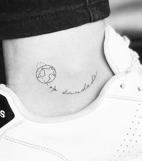 Vi Tattoo, Travel Inspired Tattoos, Adventure Tattoo, Wanderlust Tattoo, Tattoo Diy, Airplane Tattoos, Shape Tattoo, Inspiration Tattoos, Diy Tattoo