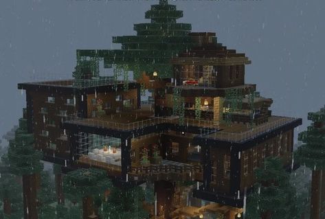 Minecraft Farmen, Chalet Minecraft, Minecraft Treehouses, Net House, Mansion Minecraft, Minecraft Tree, Minecraft Building Blueprints, Construction Minecraft, Minecraft Welten