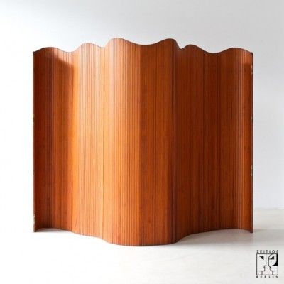 Art Deco Room Divider, Art Deco Screen, Freestanding Room Divider, Art Deco Room, Wood Room Divider, Oak Panels, Divider Wall, Alvar Aalto, Vintage Room