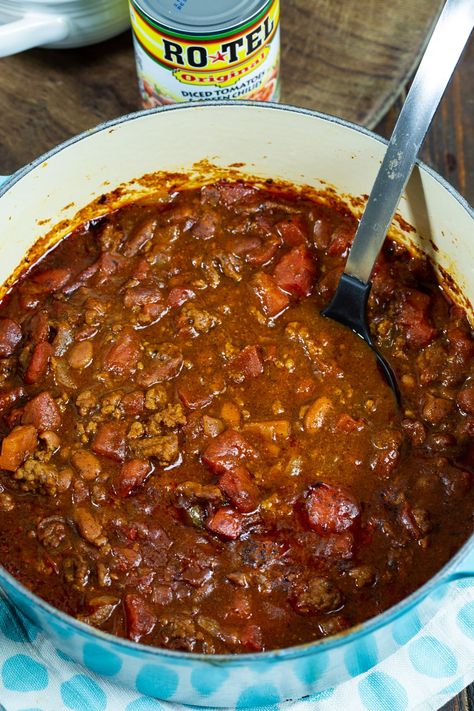 Rotel Chili recipe Easiest Chili Recipe, Rotel Chili Recipe, Rotel Chili, Award Winning Chili Recipe, Rotel Recipes, Bean Chili Recipe, Best Chili Recipe, Chili Recipe Crockpot, Chilli Beans