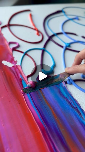 Victoria Barnhill on Instagram: "✨ The ending really brings it all together. So satisfying. By popular demand, here are some long unedited clips of slow paint spreading as I cover the canvas with paint. Here are some answers to popular questions I’ve gotten over the years about this technique:

Why do I do this? 
Well if you’re an artist, you know already that it’s common practice to do a solid color on the canvas as a base coat. It can be called a couple different things depending on the technique used, such as “imprimatura” when the paint acts more like a stain. This is my version of a base layer, and this technique kicks off my painting process in a rather satisfying way. 

Why so I use so much paint? 
There’s a reason for that too - I’m not wasting paint for the fun of it. Since I like Victoria Barnhill Art, Messy Painting, So Satisfying, Painting Process, Base Coat, Art Techniques, Base Layer, An Artist, Get Over It