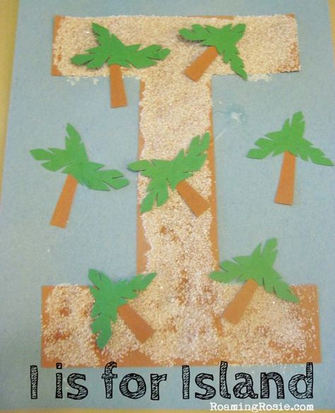 Craft Island, Letter I Activities, Letter I Crafts, Preschool Letter Crafts, Abc Crafts, Alphabet Letter Crafts, The Letter I, Preschool Letter, Letter Crafts