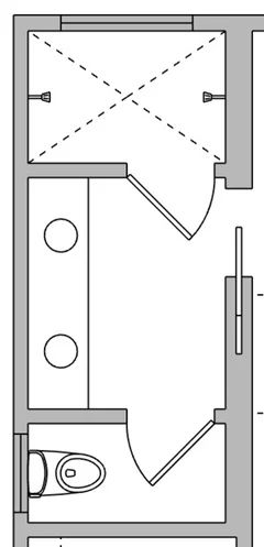 Toilet Room Size Bathroom Layout Separate Toilet, Bathroom With Closed Toilet Room, Seperate Bathroom And Toilet Ideas, Toilet Rooms Separate, Separate Shower Room, Master Bath With Private Toilet, Bathroom With Seperate Toilet Layout, Seperate Toilet And Bathroom, Separate Toilet And Bathroom Design