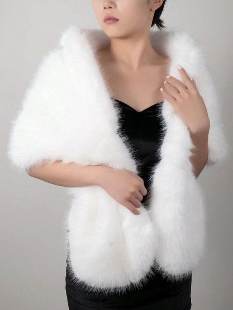 White Faux Fur Shawl, White Fur Shawl, Shawl For Women, Faux Fur Shawl, Birthday Shoot, Fur Shawl, Women Shawl, White Fur, White Faux Fur