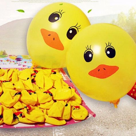 Party Ballons, Balloon Mosaic, Duck Party, Baby Shower Party Themes, Baby Shower Duck, Duck Baby, Bubble Party, Children Party, Balloons Party