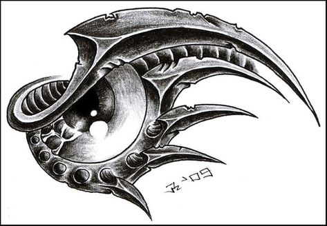 Dragon Eye Drawing, Biomechanical Tattoo Design, Bio Organic Tattoo, Organic Tattoo, Tattoo Dragon, Eyeball Art, Biomechanical Tattoo, Chest Piece Tattoos, Skull Artwork