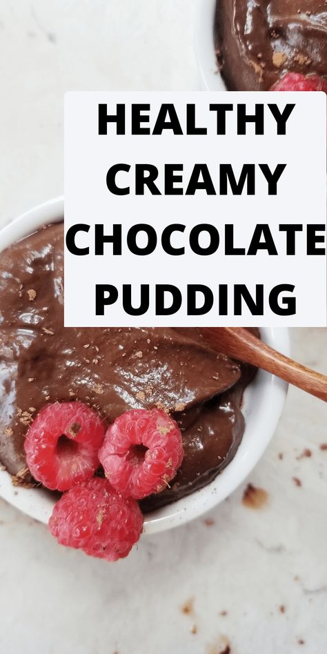 Avocado Cacao Pudding, Chocolate Avocado Pudding, Chocolate Pudding With Avocado, Paleo Chocolate Pudding, Avacado Chocolate Pudding, Chocolate Banana Pudding, Banana Pudding Ingredients, Healthy Chocolate Pudding, Avocado Pudding