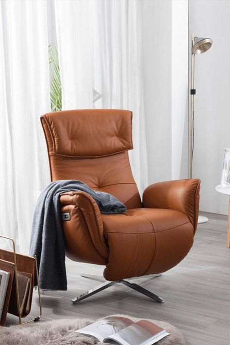 Modern Recliner Chairs, Brown Leather Recliner, Bag Of Chips, Bear Chair, Zero Gravity Recliner, Modern Recliner, Leather Recliner Chair, Leg Support, Electric Recliners