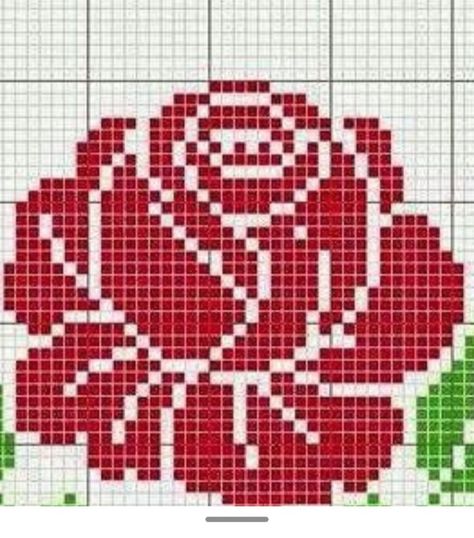 Canvas Bag Diy, Crochet Rose Pattern, Tambour Embroidery, Pixel Crochet, Tapestry Crochet Patterns, Crochet Square Patterns, Crochet Rose, Bead Loom Patterns, Square Patterns