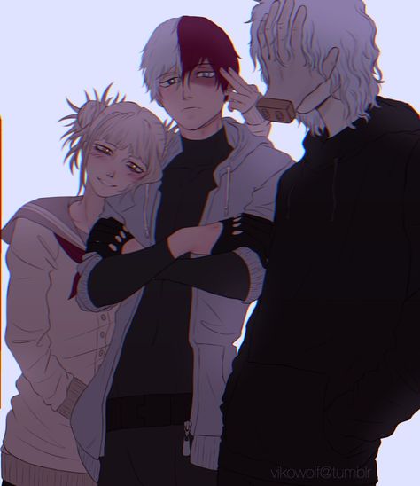 Shoto Todoroki villain with League of villains Toga himiko Tomura Shigaraki Tenko Shimura Dabi Toga, League Of Villains, Tenko Shimura, Deku Boku No Hero, Im Obsessed, Toga Himiko, Villain Deku, Tomura Shigaraki, My Hero Academia Shouto