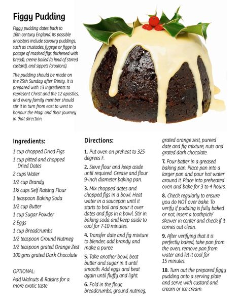 16 Figgy Pudding Recipes You Should Make This Christmas Figgy Pudding Recipe, Pudding Recept, Christmas Pudding Recipes, Figgy Pudding, Plum Pudding, Pudding Recipe, Cupcake Cake, Christmas Cooking, Christmas Pudding