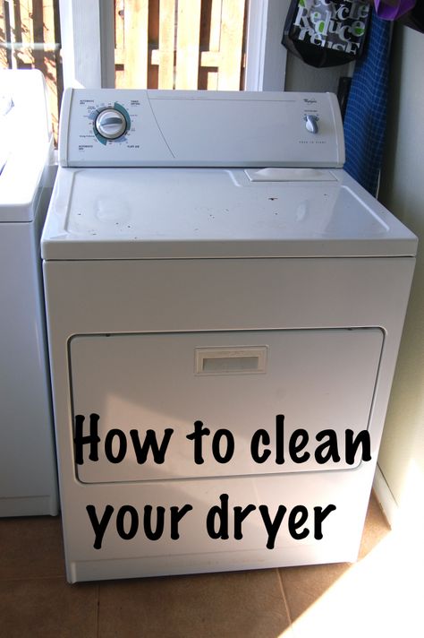 leaning your dryer    http://megeletto.wordpress.com/2012/03/29/cleaning-your-dryer/ Dryer Lint Cleaning, Cleaning Dryer, Dryer Cleaning, Clean Dryer Vent, Diy Home Cleaning, Deep Cleaning Tips, Household Cleaning Tips, Cleaning Recipes, Diy Cleaners