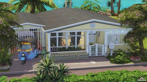 Aesthetic Sims, Filipino House, Oasis Springs, Furniture Cc, Sims 4 House Building, Bloxburg Room, Sims 4 House Design, Sims House Plans, Sims Games