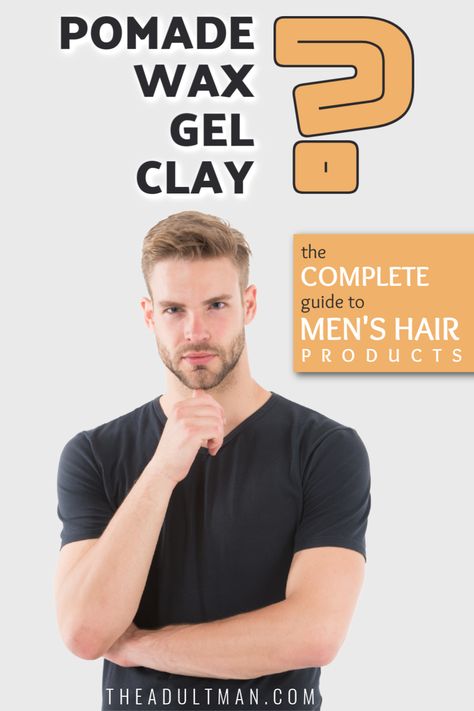 Pomade Hairstyle Men, Hair Pomade Men, Hair Gel For Men, Crunchy Hair, Hair Paste, Hair Clay, Hair Styling Products, Men's Short Hair, Men's Long Hairstyles