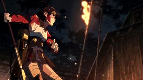 Koutetsujou no Kabaneri zombie anime Kabaneri Of The Iron Fortress, Iron Fortress, Sci Fi Anime, Motion Wallpapers, Afro Samurai, Adventure Outfit, Anime Gifs, Code Geass, The Writer