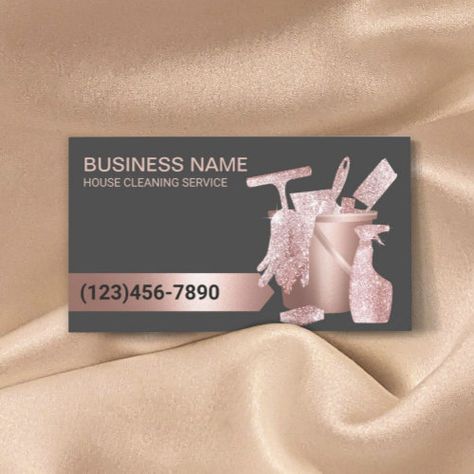 $27.40 | Professional Cleaning Service Modern Rose Gold #cleaning, house cleaning, modern, professional, housekeeping, maid service, office cleaning, rose gold, girly trendy glitter, auto detailing Service Business Card, Rose Gold Business Card, Clean Business Card Design, Company Business Cards, Gold Business Card, Cleaning Business Cards, Service Business, Business Card Inspiration, Cleaning Companies