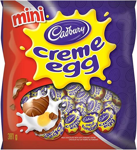 Cadbury Milk Chocolate, Creme Eggs, Chocolate Easter Eggs, Cadbury Eggs, Cadbury Creme Egg, Creamy Eggs, Cadbury Chocolate, Movie Snacks, Creme Egg