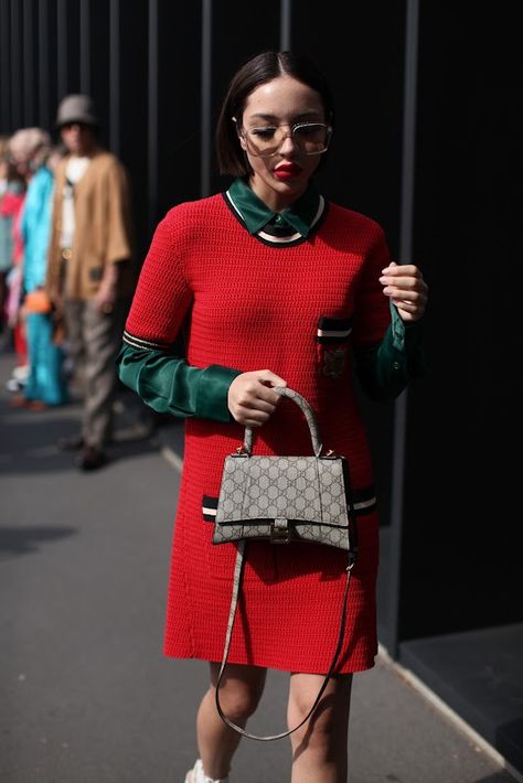 London Fashion by Paul: Street Muses...Before Gucci Spring/Summer 2023...MFW Gucci Spring, Spring Summer 2023, Milan Italy, Summer 2023, London Fashion, Muse, Milan, Sweater Dress, Spring Summer