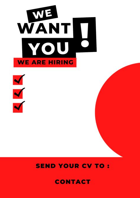 We want you! Editable poster for advertising Vacancy Poster Design, Hiring Advertisement, We Are Hiring Poster, Vintage Flyer, Restaurant Images, Hiring Poster, Job Poster, Recruitment Poster, We're Hiring