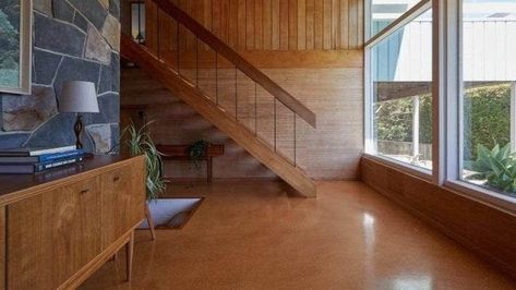 Mcm House, Modern Properties, Auckland City, Mid Century Modern Living, Mid Century Architecture, Mid Century Modern Interiors, Modern Staircase, Auckland New Zealand, Retro Furniture